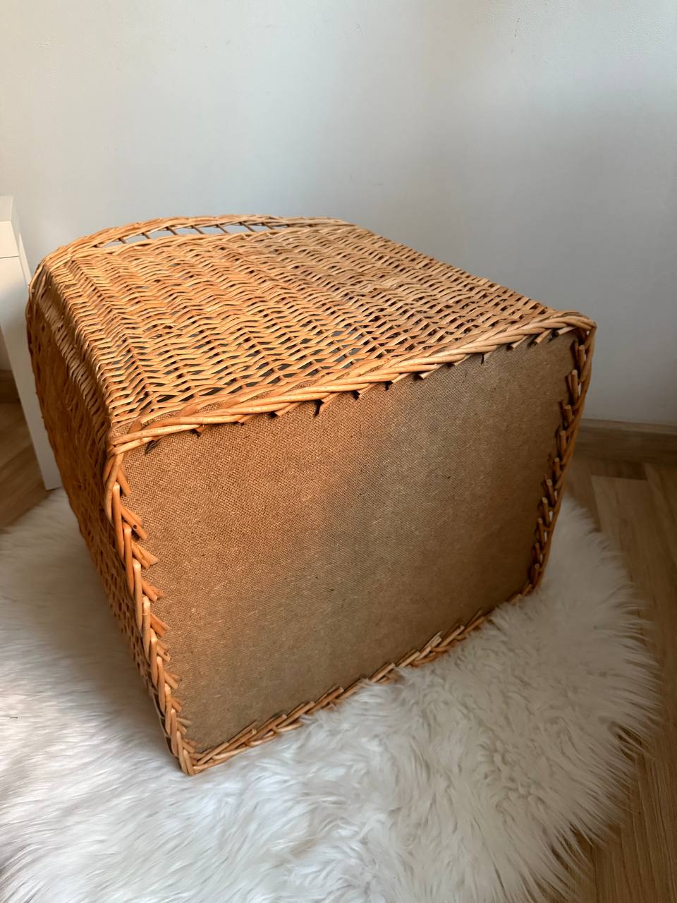Large Wicker Storage Basket | Handmade Rattan Laundry Hamper | Toy Organizer Bin | Boho Farmhouse Home Decor