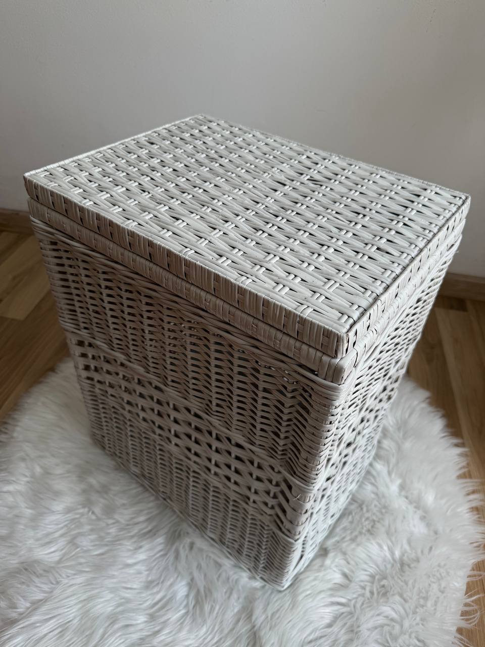 Handmade Wicker Laundry Hamper with Lid | Rattan Storage Basket with Liner | Rustic Clothes & Toy Organizer