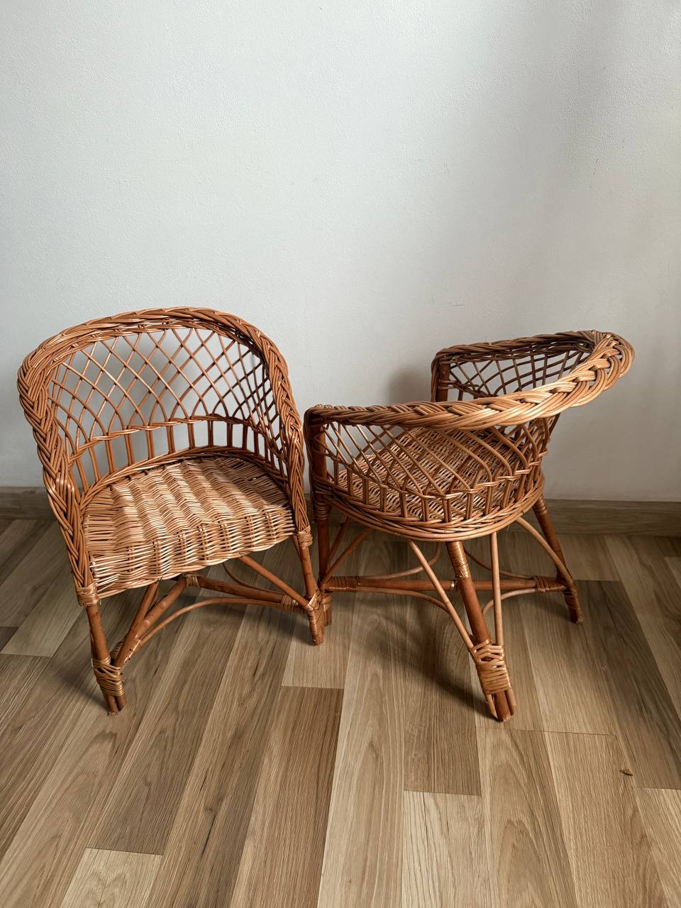 Handmade Wicker Kids Chair | Rattan Children’s Armchair | Rustic Nursery Furniture