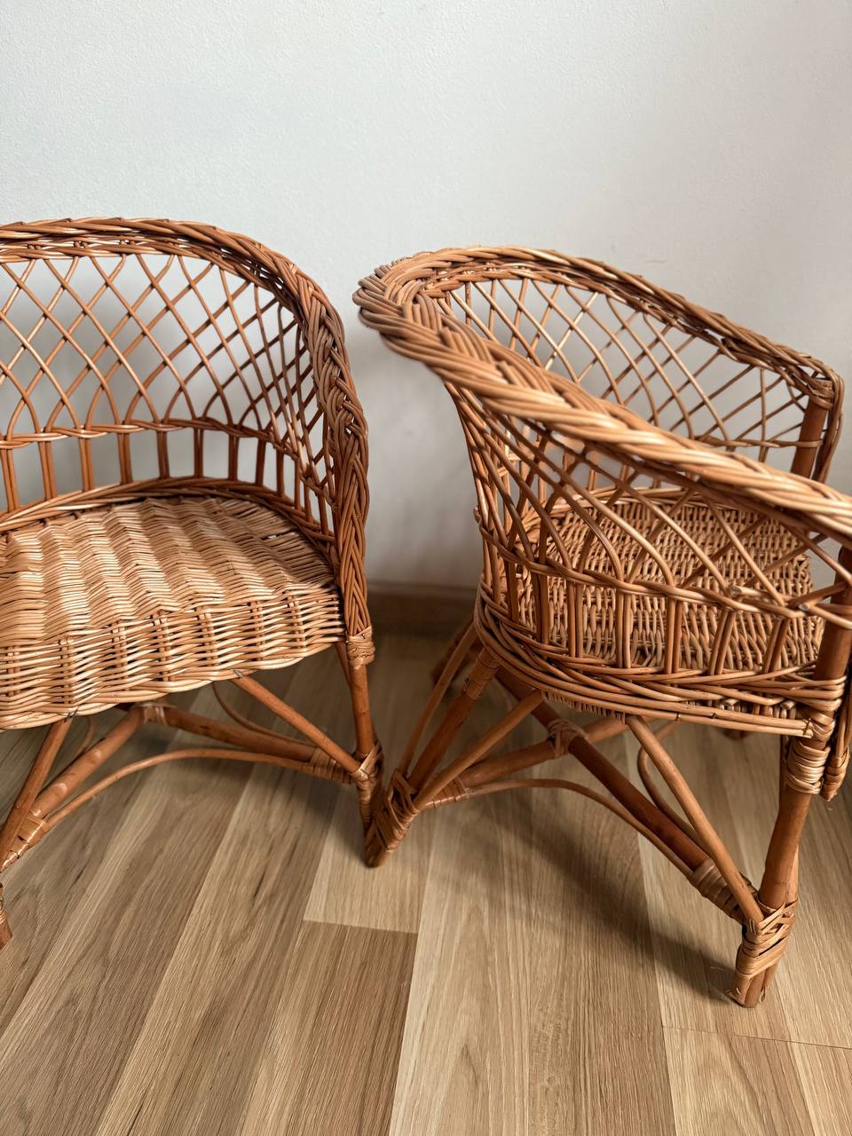 Handmade Wicker Kids Chair | Rattan Children’s Armchair | Rustic Nursery Furniture